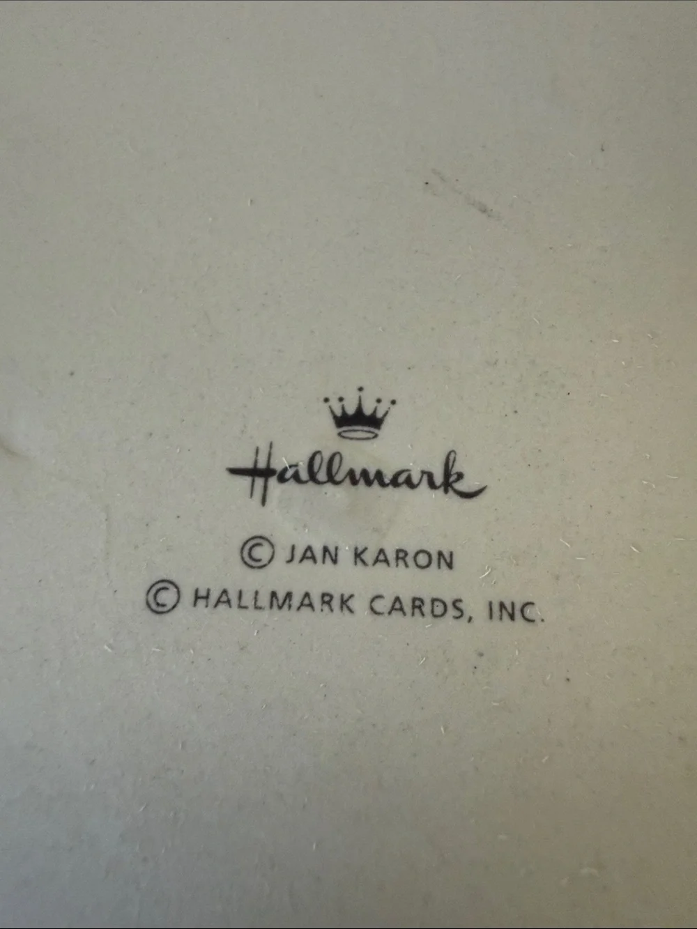 Vintage Hallmark Jan Karon Mitford Wrought Iron & Ceramic Apple Basket